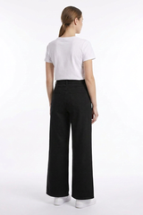 Women's Drawstring High Waist Relaxed Straight Leg Jeans