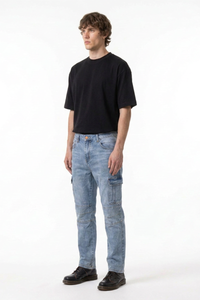 Men's Fall Side Pocket Slim Fit Cargo Jeans