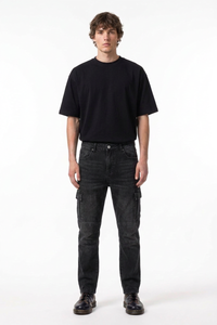Men's Fall Side Pocket Slim Fit Cargo Jeans