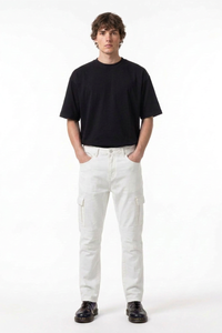 Men's Fall Side Pocket Slim Fit Cargo Jeans
