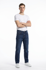 Men's Clean Classic Slim Fit Straight Leg Jeans
