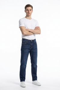 Men's Clean Classic Slim Fit Straight Leg Jeans