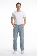 Men's Clean Classic Slim Fit Straight Leg Jeans