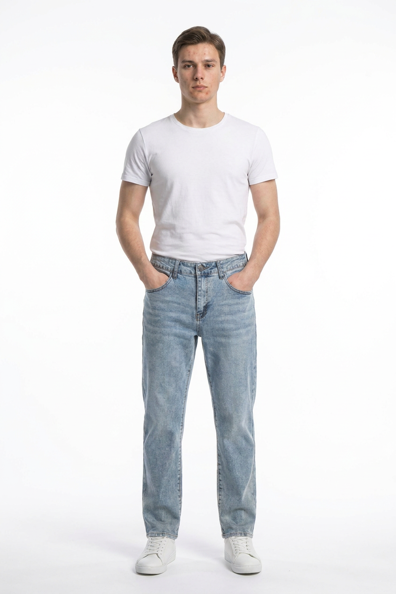 Men's Clean Classic Slim Fit Straight Leg Jeans