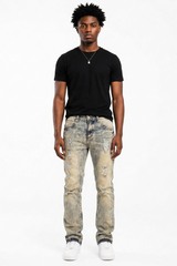 Men's Vintage Distressed Skinny Jeans