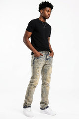 Men's Vintage Distressed Skinny Jeans