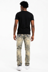 Men's Vintage Distressed Skinny Jeans