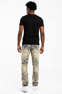 Men's Vintage Distressed Skinny Jeans