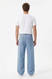 Men's 100% Cotton Relaxed Fit Wide Leg Jeans