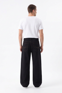 Men's Fall Vintage Light-Wash Baggy Wide-Leg Jeans