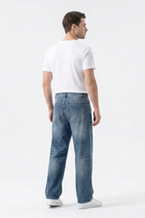 Men's  100% Cotton Classic Cotton Relaxed Straight Leg Jeans