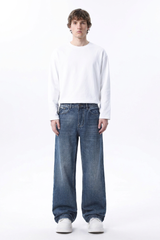 Men's Classic Washed Relaxed Straight Leg Jeans