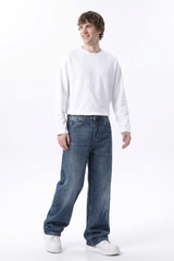 Men's Classic Washed Relaxed Straight Leg Jeans