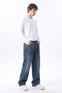 Men's Classic Washed Relaxed Straight Leg Jeans