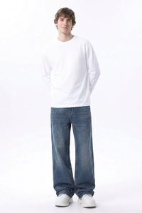 Men's Classic Washed Relaxed Straight Leg Jeans
