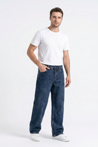Men's Vintage Wash Straight Leg Jeans