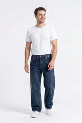 Men's Vintage Wash Straight Leg Jeans