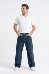Men's Vintage Wash Straight Leg Jeans