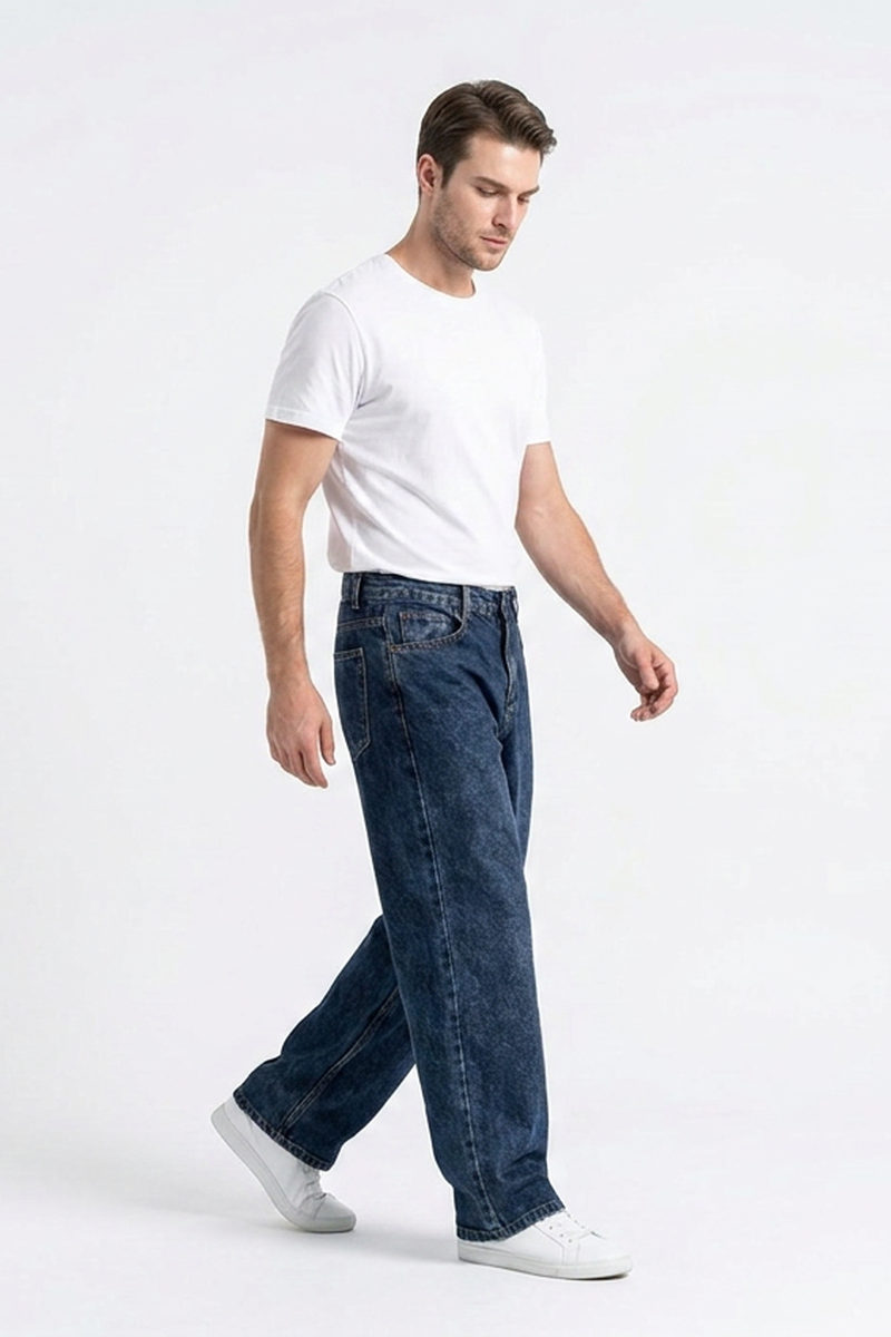 Men's Vintage Wash Straight Leg Jeans