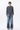 Men's 100% Cotton Distressed High Waist Wide Leg Jeans