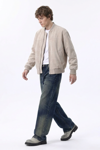 Men's 100% Cotton Vintage Wash Straight Leg Jeans