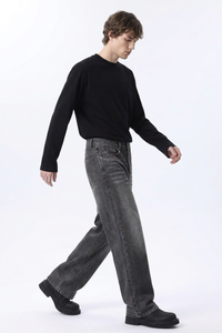 Men's Fall Vintage Distressed Relaxed Straight Leg Jeans
