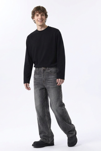 Men's Fall Vintage Distressed Relaxed Straight Leg Jeans