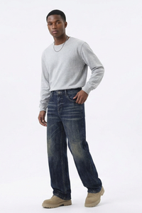 Men's Relaxed Wash Straight Leg Jeans