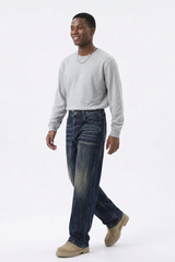 Men's Relaxed Wash Straight Leg Jeans