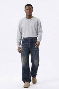 Men's Relaxed Wash Straight Leg Jeans
