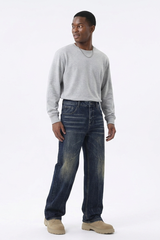 Men's Relaxed Wash Straight Leg Jeans