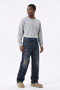 Men's Relaxed Wash Straight Leg Jeans