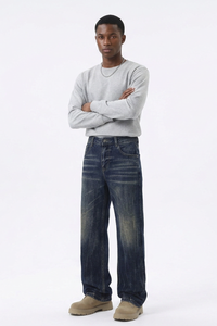 Men's Relaxed Wash Straight Leg Jeans