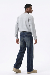 Men's Relaxed Wash Straight Leg Jeans