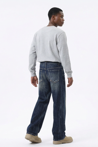 Men's Relaxed Wash Straight Leg Jeans
