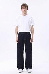 Men's Raw Wash Relaxed Straight Leg Jeans