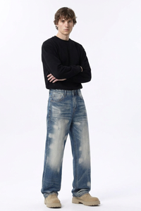 Men's Relaxed Gradient Drapey Straight Leg Jeans