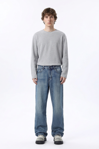 Men's Wash Blend Relaxed Straight Leg Jeans