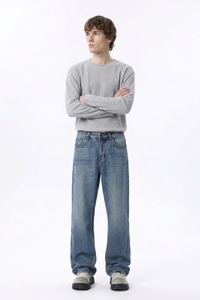 Men's Wash Blend Relaxed Straight Leg Jeans