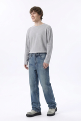 Men's Wash Blend Relaxed Straight Leg Jeans