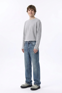 Men's Wash Blend Relaxed Straight Leg Jeans