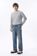 Men's Wash Blend Relaxed Straight Leg Jeans