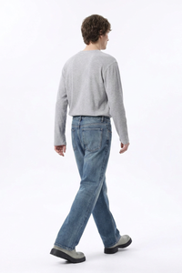 Men's Wash Blend Relaxed Straight Leg Jeans