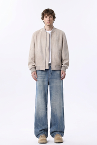 Men's Vintage Wash Relaxed Straight Leg Jeans