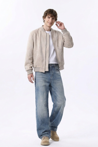 Men's Vintage Wash Relaxed Straight Leg Jeans