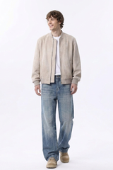 Men's Vintage Wash Relaxed Straight Leg Jeans