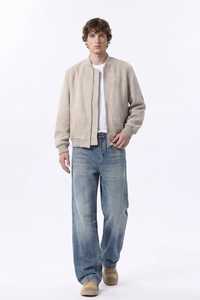 Men's Vintage Wash Relaxed Straight Leg Jeans