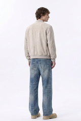 Men's Vintage Wash Relaxed Straight Leg Jeans