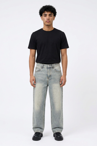 Men's Vintage Wash Loose Wide Leg Jeans