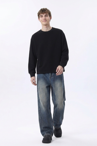 Men's Dirty Wash Relaxed Straight Leg Jeans